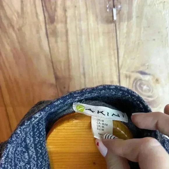 Dakini Wool Blend Jacket Sweater Navy Size M - Picture 5 of 10